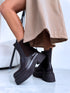 Zābaki ar gumiju sānā "NEW STYLE LQ-139" - CHOCO